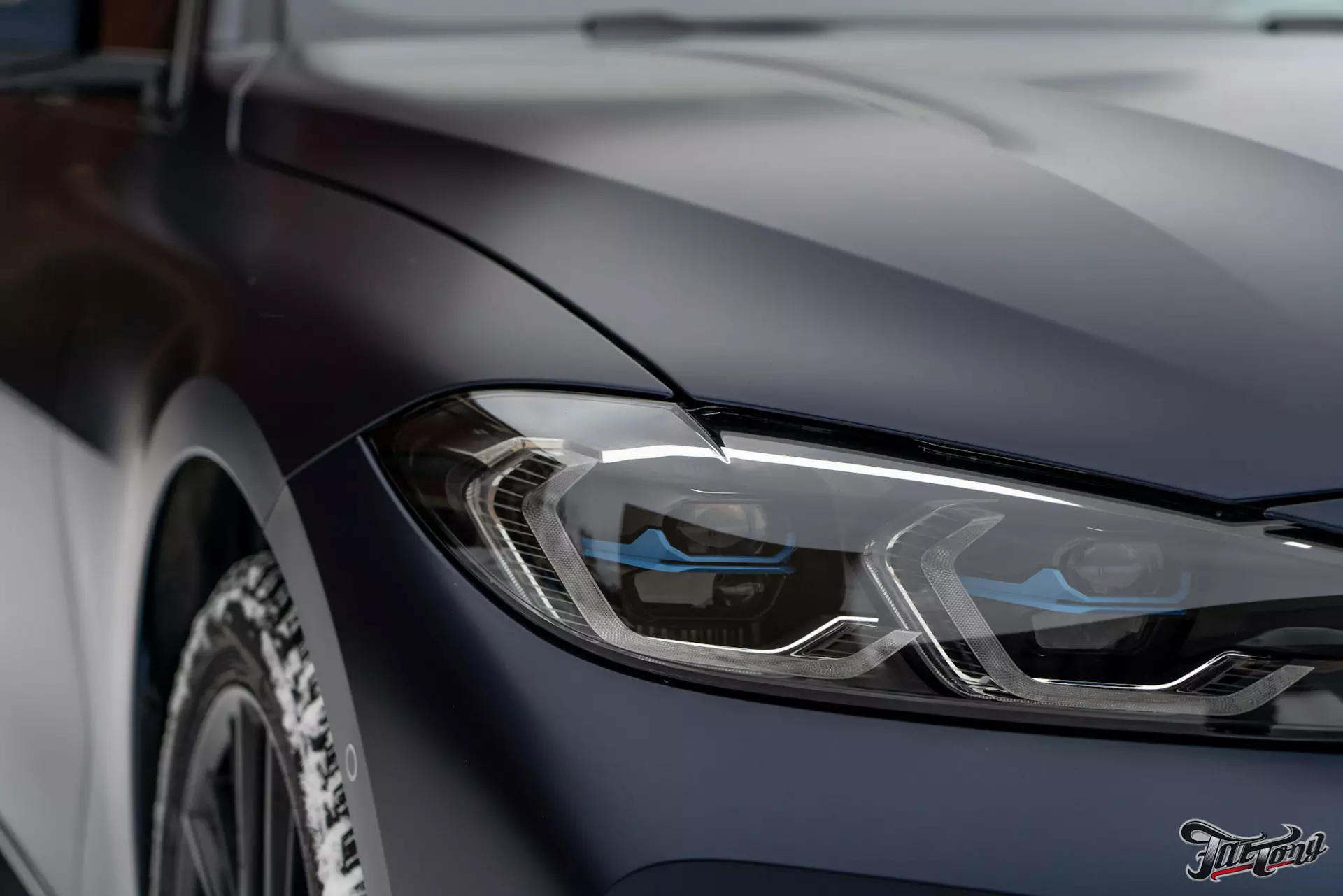 BMW 440i. Оклейка в матовый полиуретан